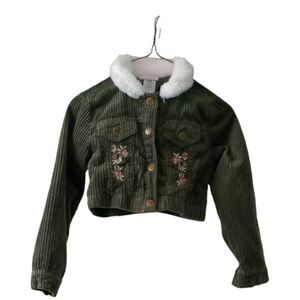 Daisy Fuentes corduroy crop jacket, girls